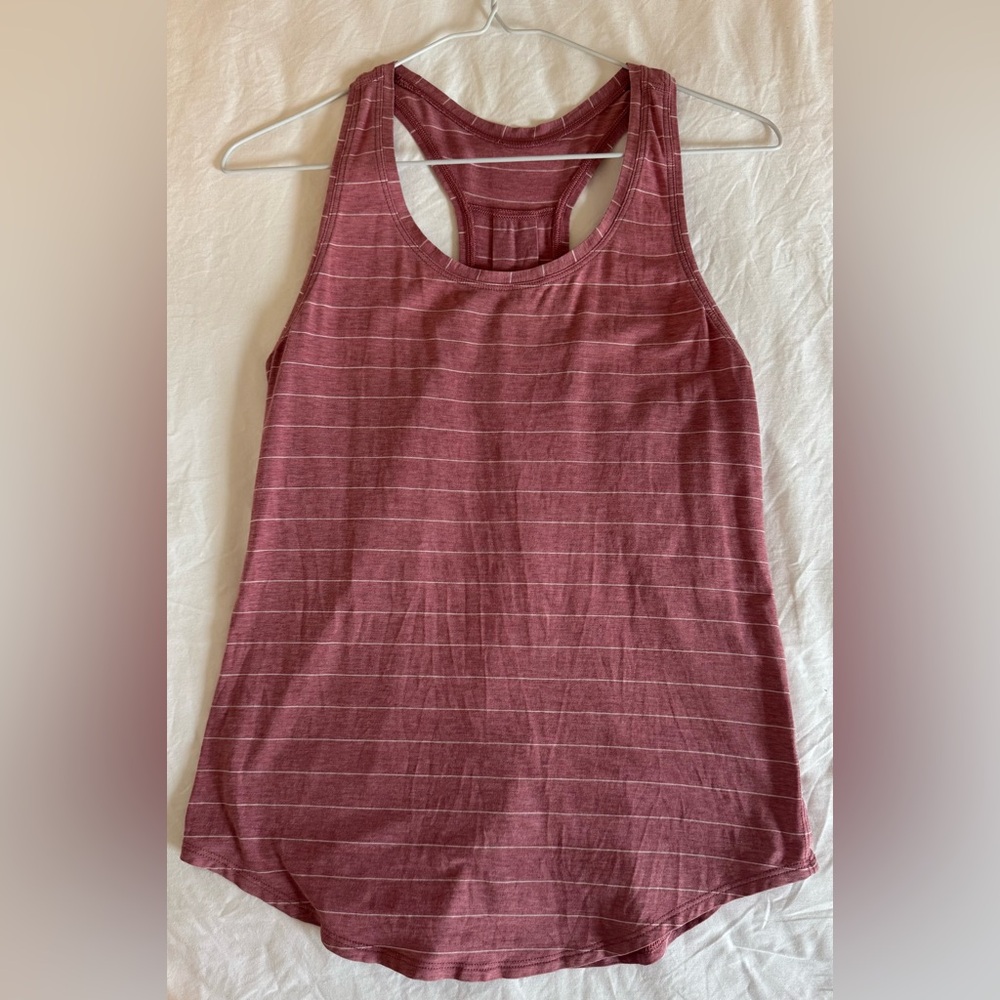 Women's Lululemon Love Tank Top.  Pink/White.  Size 4.